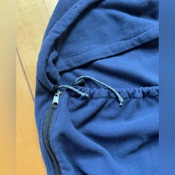 Fleece Sleeping Bag Liner Navy Mummy Style - Picture 4 of 7